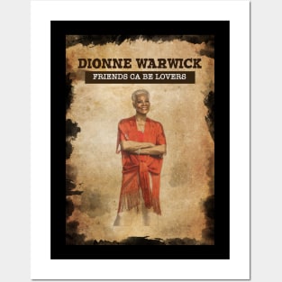 Vintage Old Paper 80s Style Dionne Warwick Posters and Art